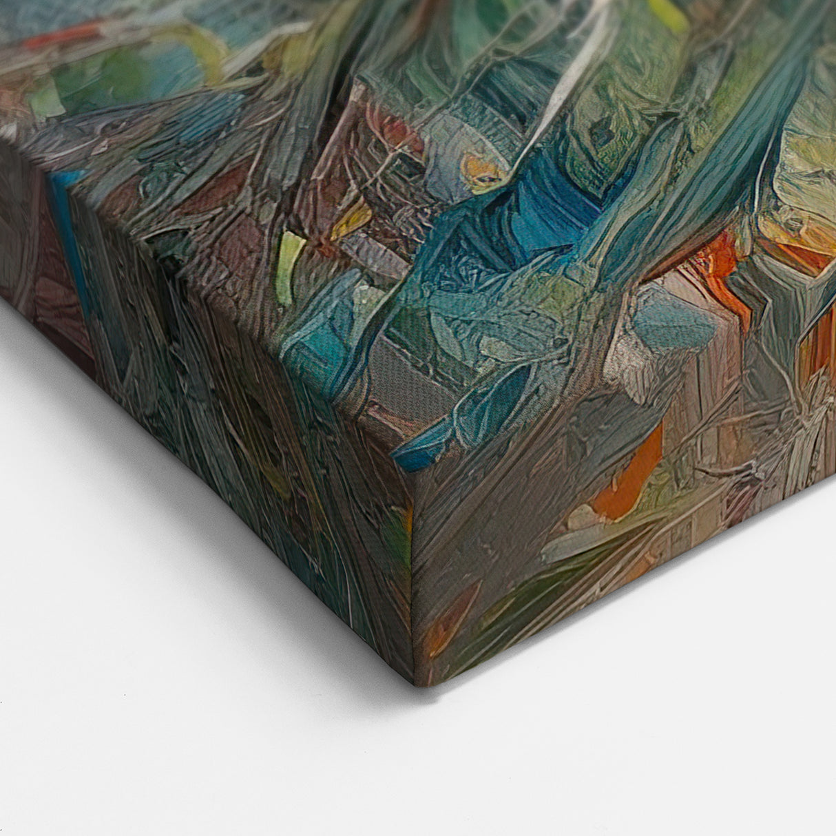 Vibrant Abstract Splatter Canvas Art - Dynamic Color Explosion