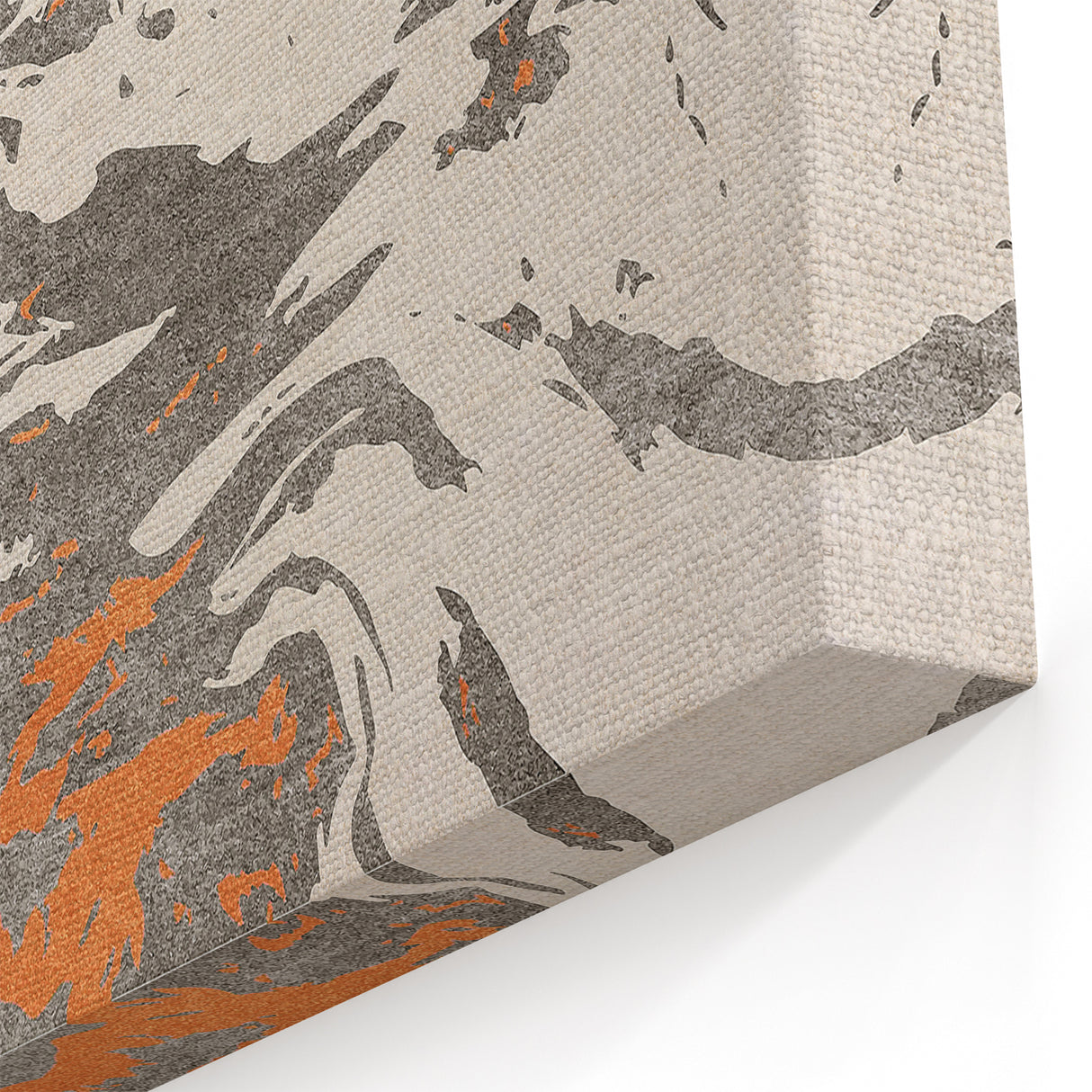 Dynamic Strokes and Lines Abstract Art - Geometric Canvas Print