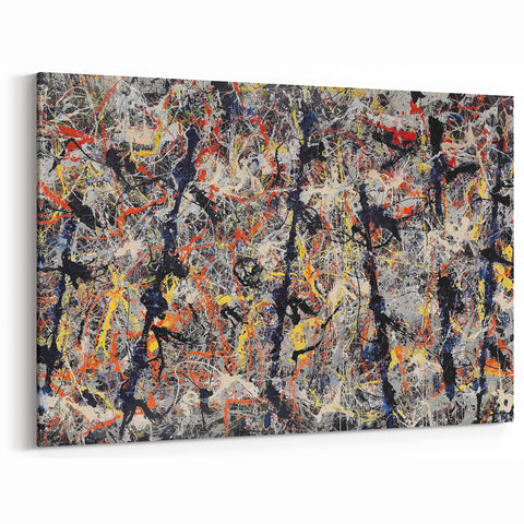 Dynamic Abstract Splatter Canvas Art - Bold Color Mix