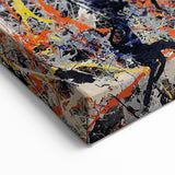 Dynamic Abstract Splatter Canvas Art - Bold Color Mix