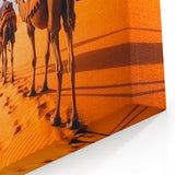 Vibrant Desert Camel Wall Art - Colorful Journey Camel Canvas Print