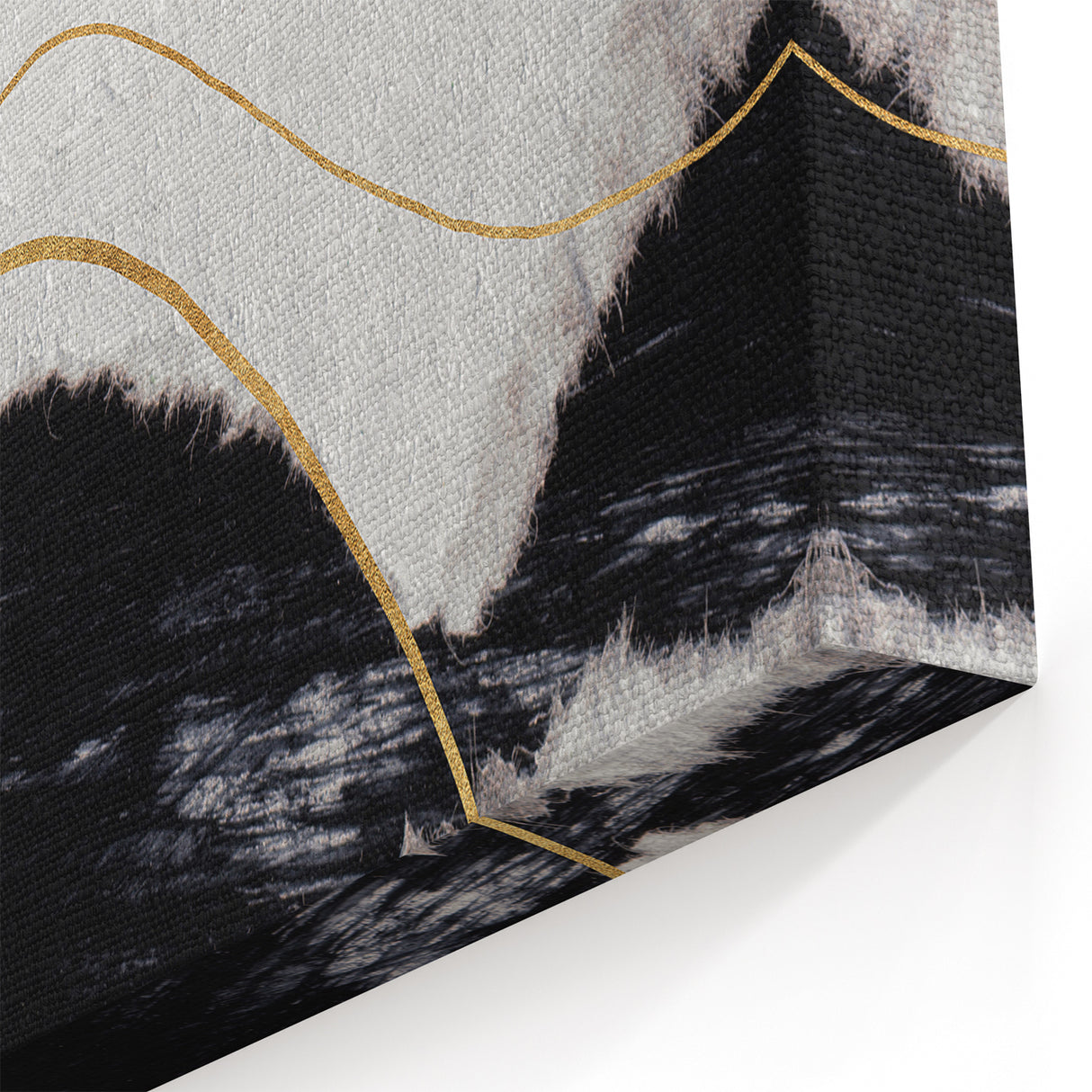 Elegant Strokes and Lines Abstract Art - Modern Geometric Canvas