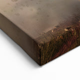 Charging Buffalo Art - Powerful Bison Canvas Print for Rustic Decor