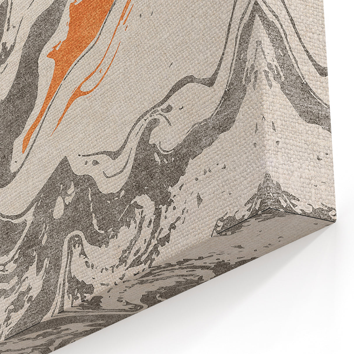 Dynamic Strokes and Lines Abstract Art - Geometric Canvas Print