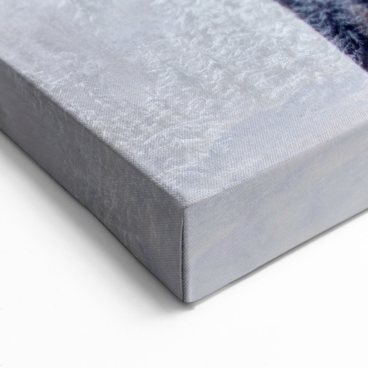 Winter Buffalo Art - Serene Bison Canvas Print with Forest Overlay