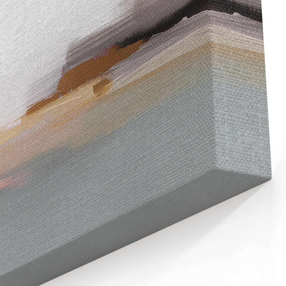 Modern Abstract Brush Strokes Art - Minimalist Line Design