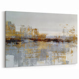 Modern Abstract Strokes and Lines Art - Geometric Canvas Print