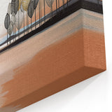 Tranquil Strokes and Lines Abstract Art | Modern Geometric Line Canvas