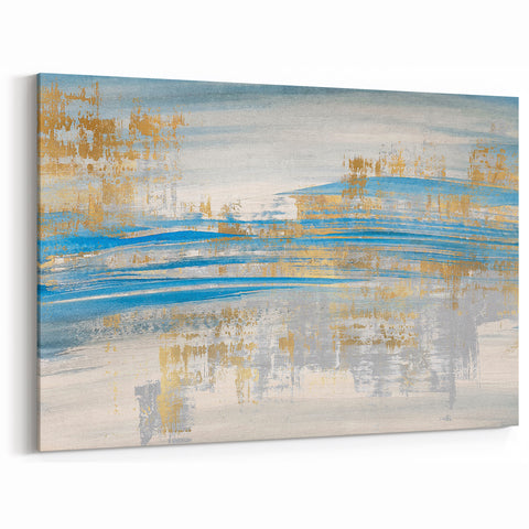 Strokes and Lines Abstract Art - Modern Geometric Line Canvas Print