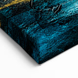 Modern Landscape Abstract - Vibrant Abstract Scenery Canvas Wall Art