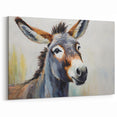 Vibrant Donkey Art Print - Rustic Farmhouse Canvas Wall Decor