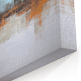 Modern Earthy and Blue Abstract Strokes and Lines Art