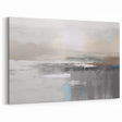 Serene Grey and Beige Abstract Strokes and Lines Art