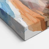 Colorful Donkey Wall Art - Watercolor Farmhouse Canvas Print