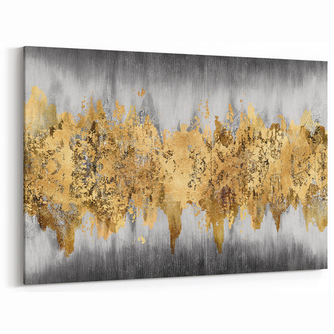 Luxurious Strokes and Lines Abstract Art - Modern Geometric Canvas