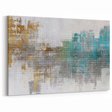 Geometric Strokes and Lines Art - Modern Abstract Canvas Print