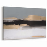 Chic Neutral Tones Abstract Strokes and Lines Art