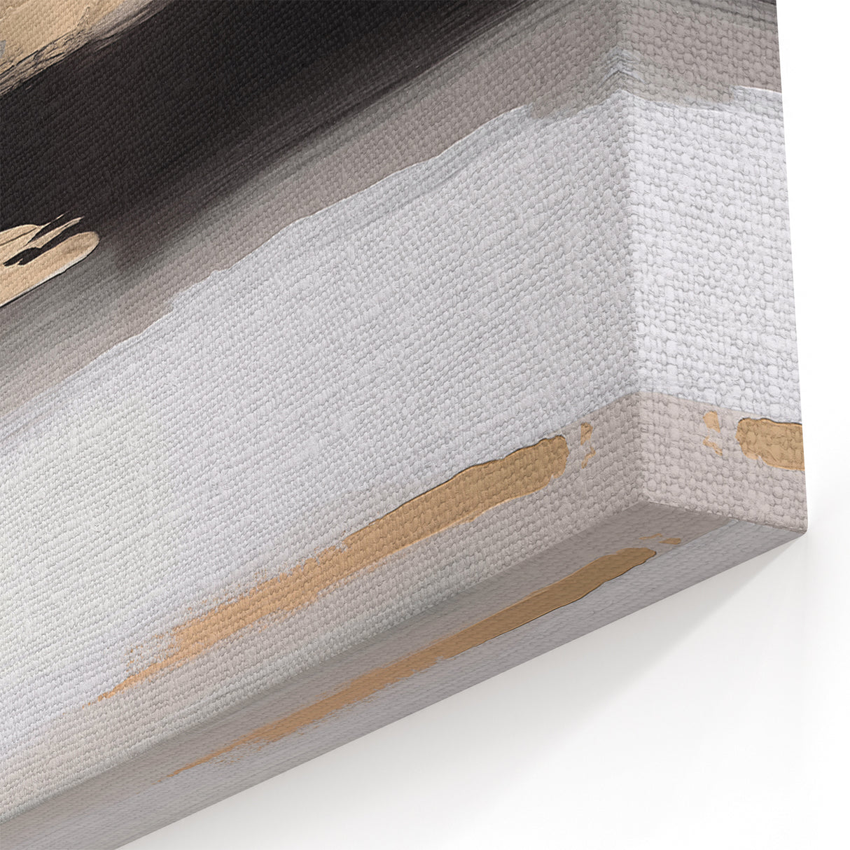 Chic Neutral Tones Abstract Strokes and Lines Art