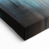Dynamic Turquoise and Orange Abstract Strokes and Lines Art