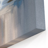 Soothing Blue and Beige Abstract Strokes and Lines Art