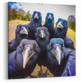 Vibrant Crow Photography - Playful Raven Print in Nature Setting