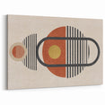 Geometric Abstract Line Art - Modern Shapes Canvas Print