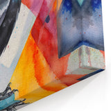 Colorful Raven Art - Vibrant Crow Watercolor Print