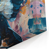 Soaring Raven Art - Energetic Crow in Flight Abstract Painting