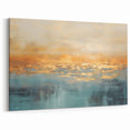Modern Landscape Abstract | Tranquil Sunrise Over Water Canvas Print