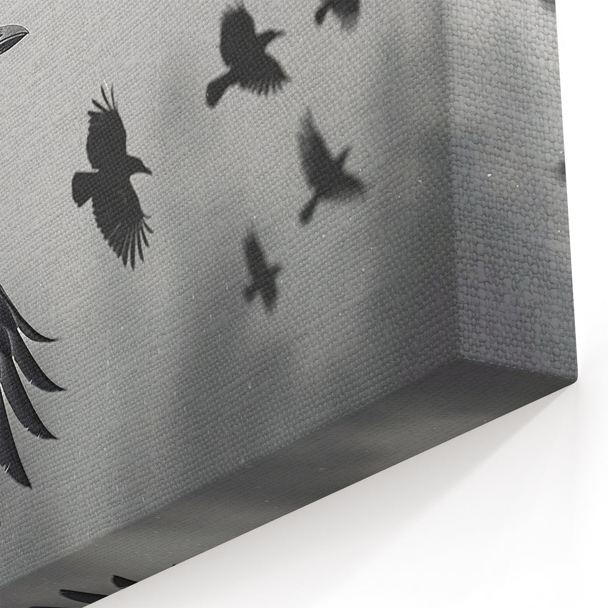 Mystical Raven in Flight - Elegant Crow Silhouette at Sunrise