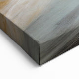 Modern Landscape Abstract | Dynamic Gold and Blue Swirl Canvas Art