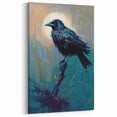 Ethereal Raven Art - Crow Illuminated by the Moon