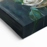 Gothic Raven with Roses - Dark Elegance Crow Art