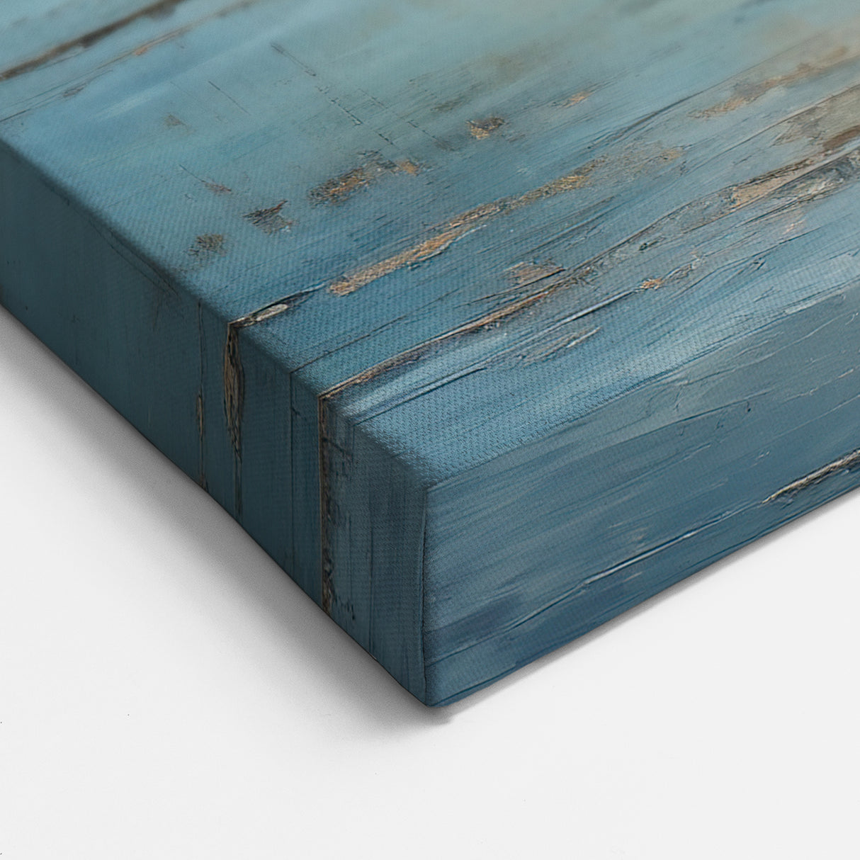 Abstract Scenery Canvas | Serene Sunlit Ocean Horizon Art Print