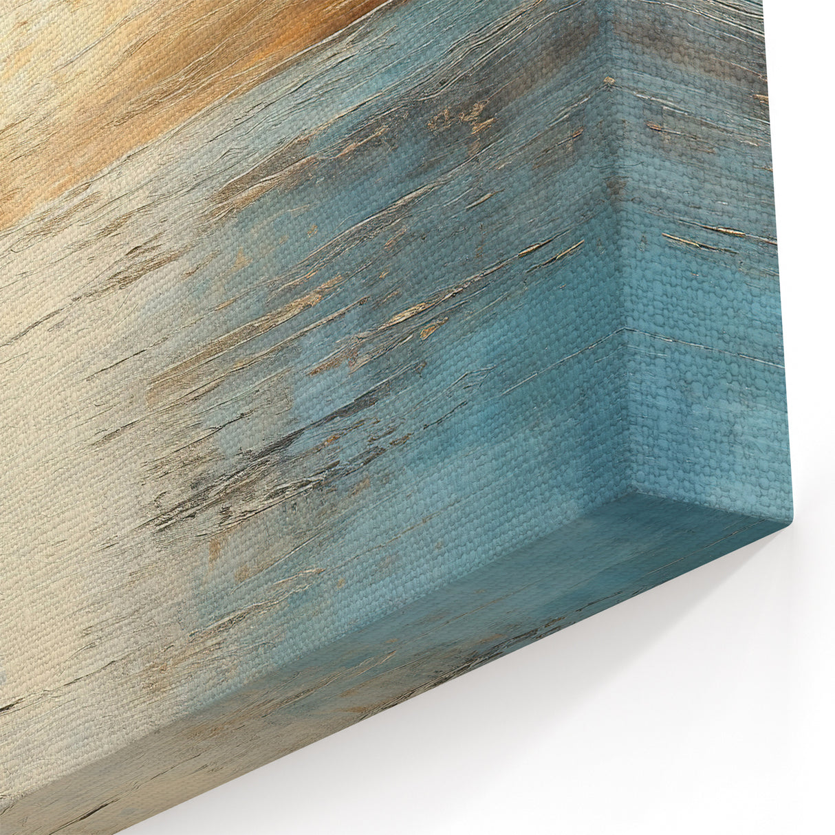 Abstract Scenery Canvas | Serene Sunlit Ocean Horizon Art Print