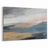 Contemporary Landscape Prints | Subtle Earth Tones Abstract Canvas