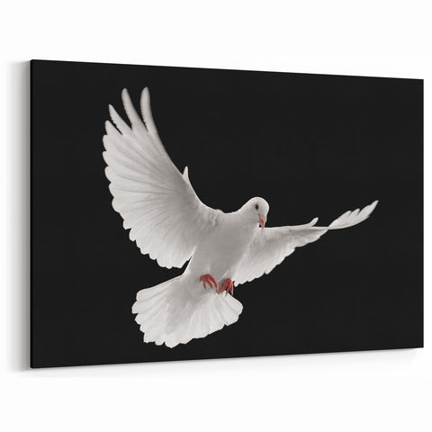 Peaceful Dove Wall Art - Elegant Dove Canvas Art for Serene Decor