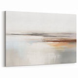 Serene Beige and Orange Abstract Strokes and Lines Art