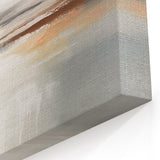 Serene Beige and Orange Abstract Strokes and Lines Art