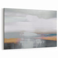 Soft Pastel and Grey Abstract Strokes and Lines Art