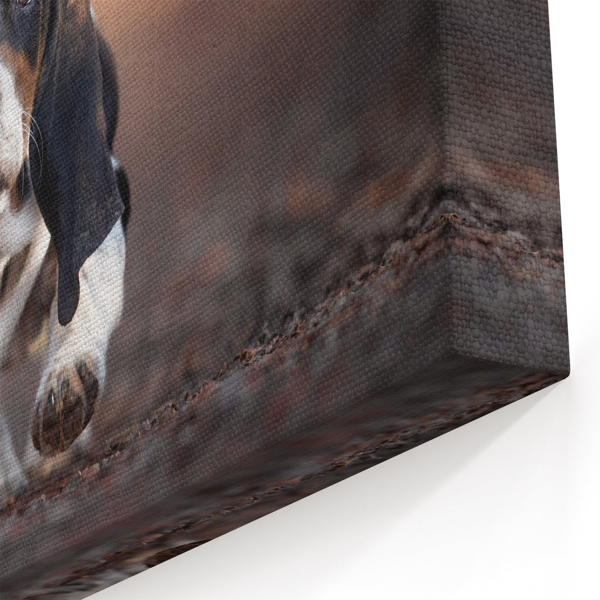 Playful Basset Hound Wall Art - Basset Hound Print for Pet Lovers