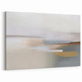 Minimalist Beige and Grey Abstract Strokes and Lines Art