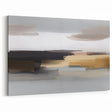 Bold Black and Beige Abstract Strokes and Lines Art