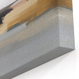 Bold Black and Beige Abstract Strokes and Lines Art