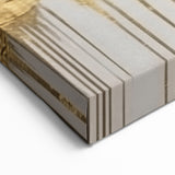 Luxurious Gold and Navy Abstract Strokes and Lines Art