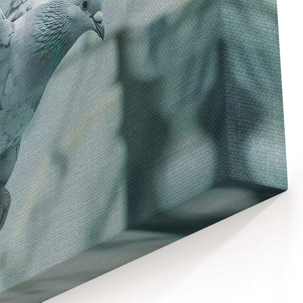 Elegant Dove Wall Art - Marble-Inspired Dove Canvas for Refined Decor