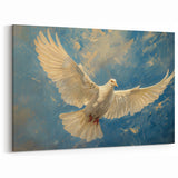Graceful Dove Wall Art - Elegant Dove Canvas for Serene Decor