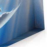 Heavenly Dove Wall Art - Radiant Dove Canvas for Peaceful Decor