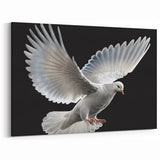 Majestic Dove Wall Art - Striking Dove Canvas for Elegant Decor