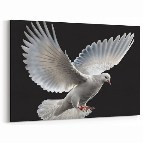 Majestic Dove Wall Art - Striking Dove Canvas for Elegant Decor